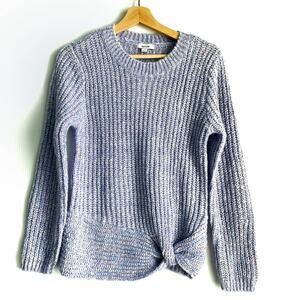 🆕 Kensie know Front long sleeve sweater purple with sparkle thread NWT size XS